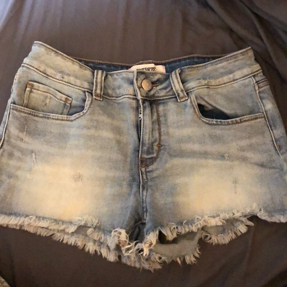 Pink brand cutoff shorts